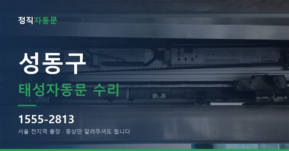 성동구 태성자동문 수리