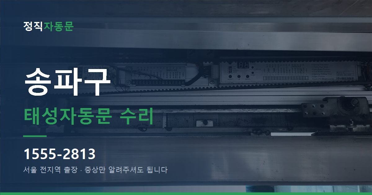 송파구 태성자동문 수리