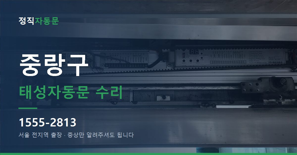 중랑구 태성자동문 수리