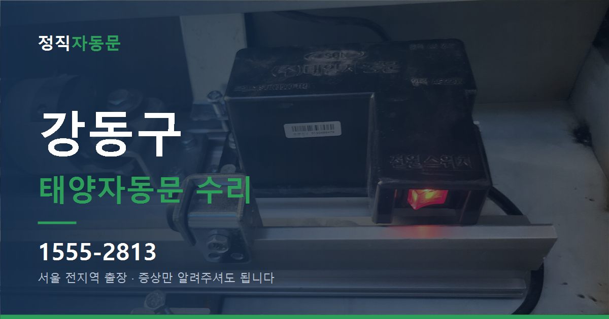 강동구 태양자동문 수리