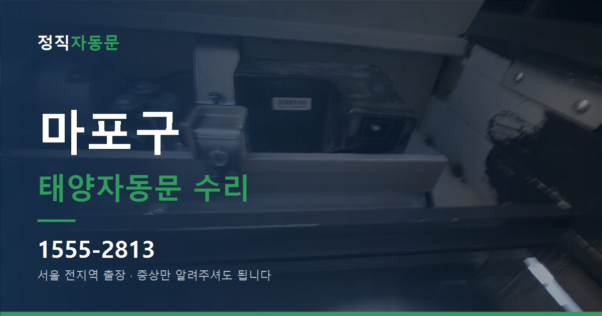 마포구 태양자동문 수리