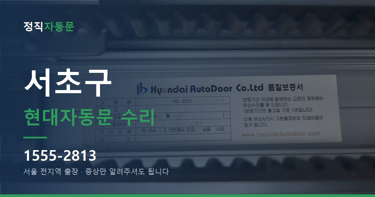 서초구 현대자동문 수리