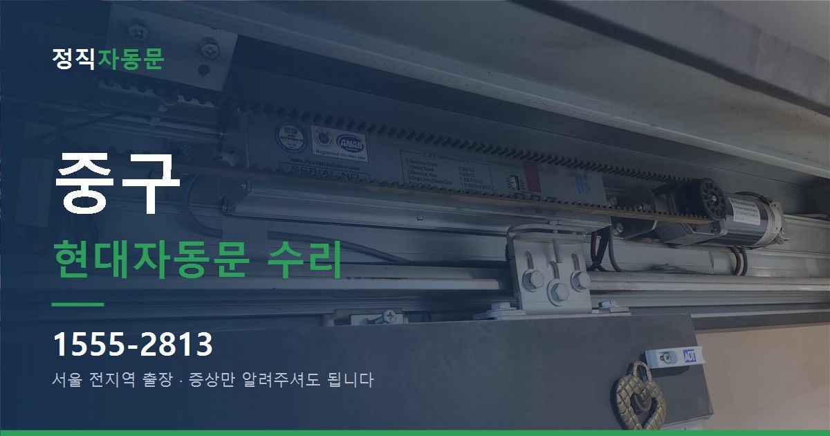 중구 현대자동문 수리